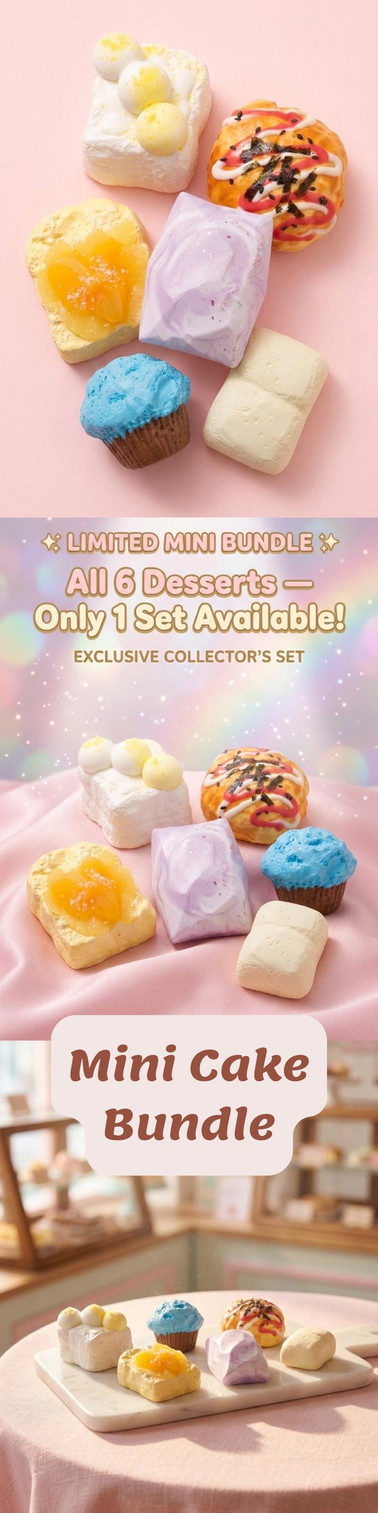 Mini Cake Squishy Bundle