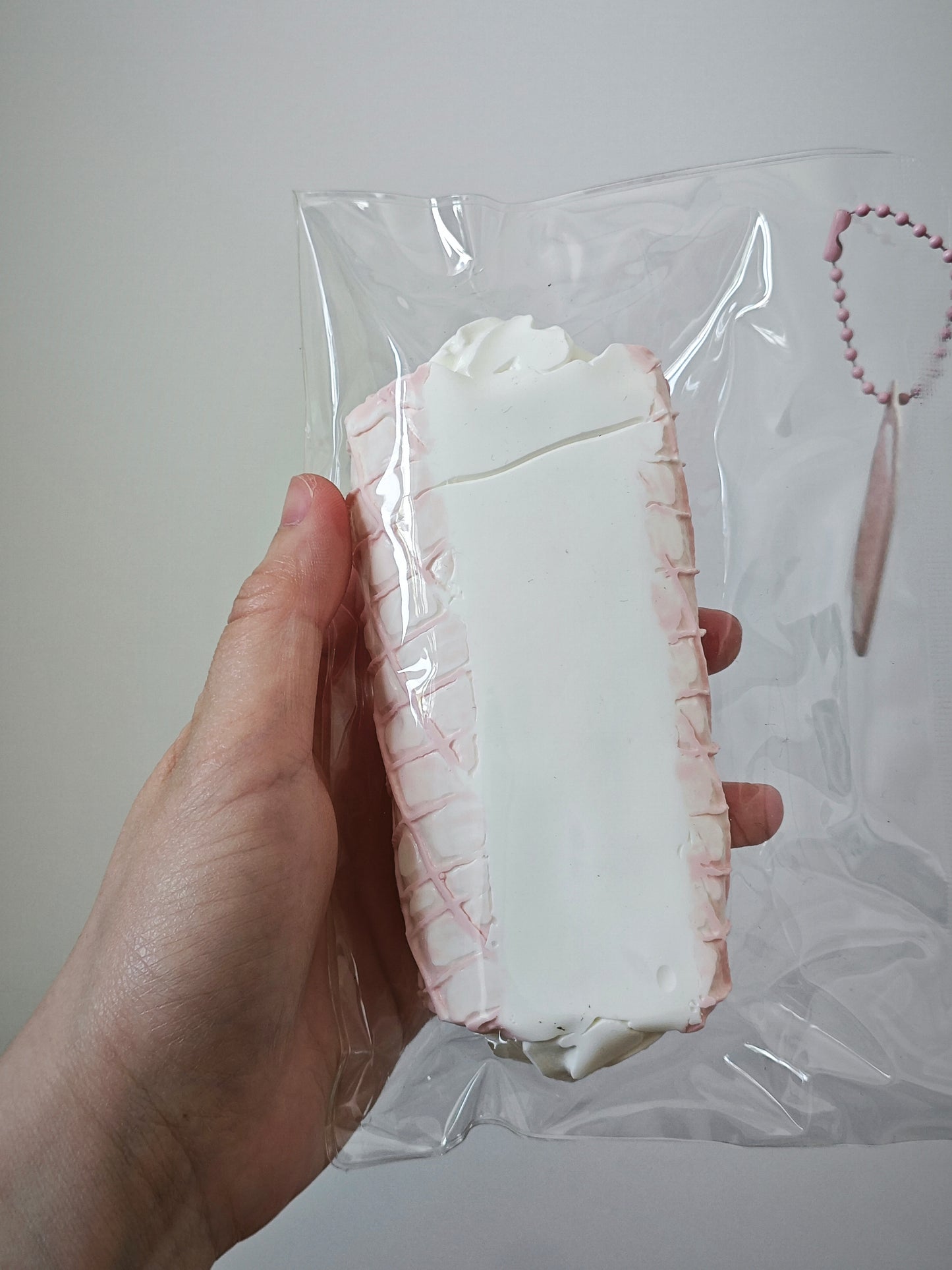 Pink Waffle Crepe Ice Cream Squishy