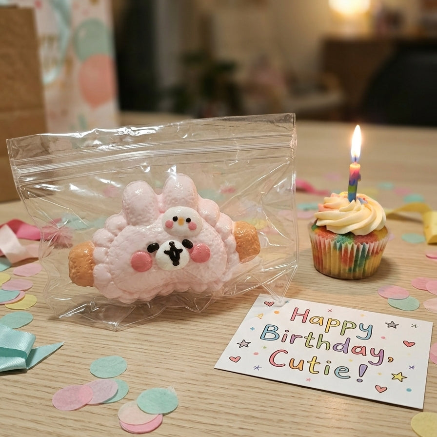 Bunny Chick Biscuit Squishy