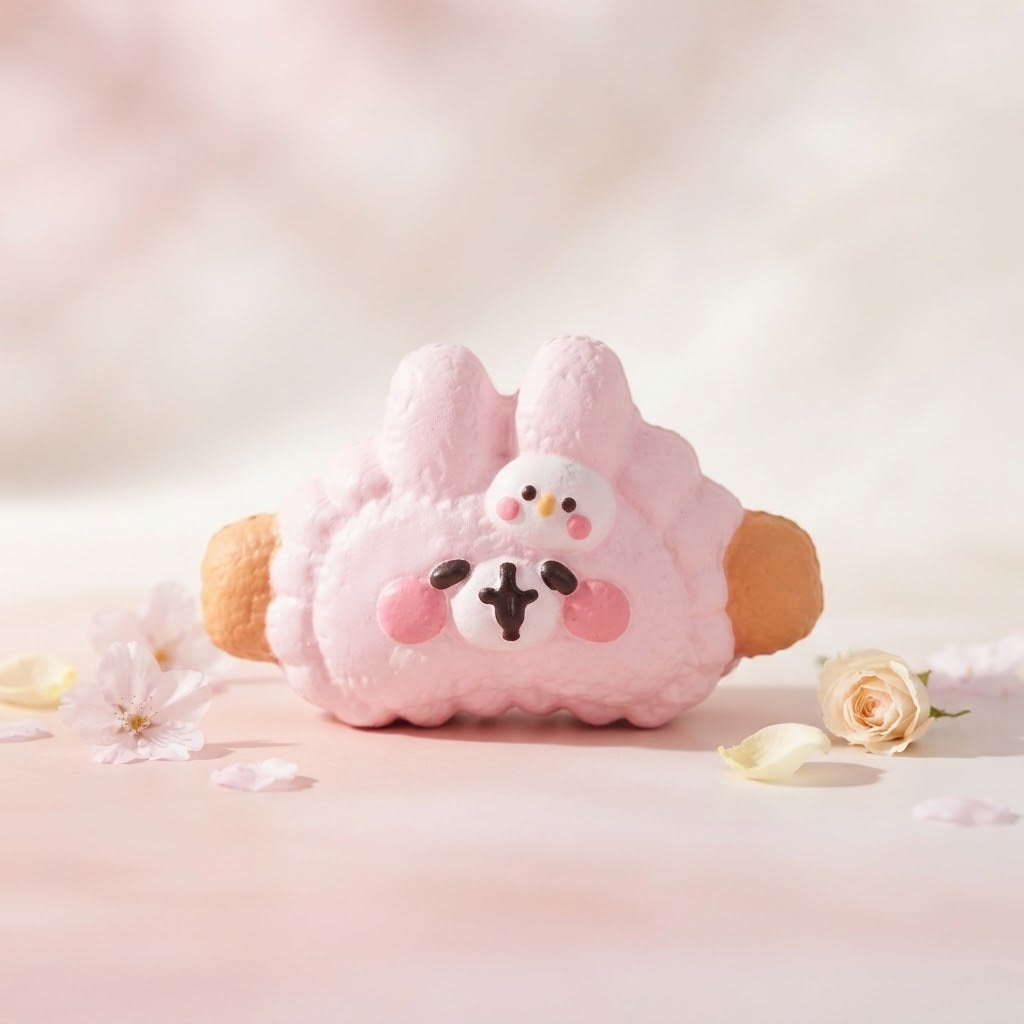 Bunny Chick Biscuit Squishy