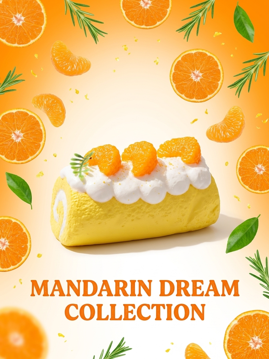 Mandarin Creamy Cake Squishy