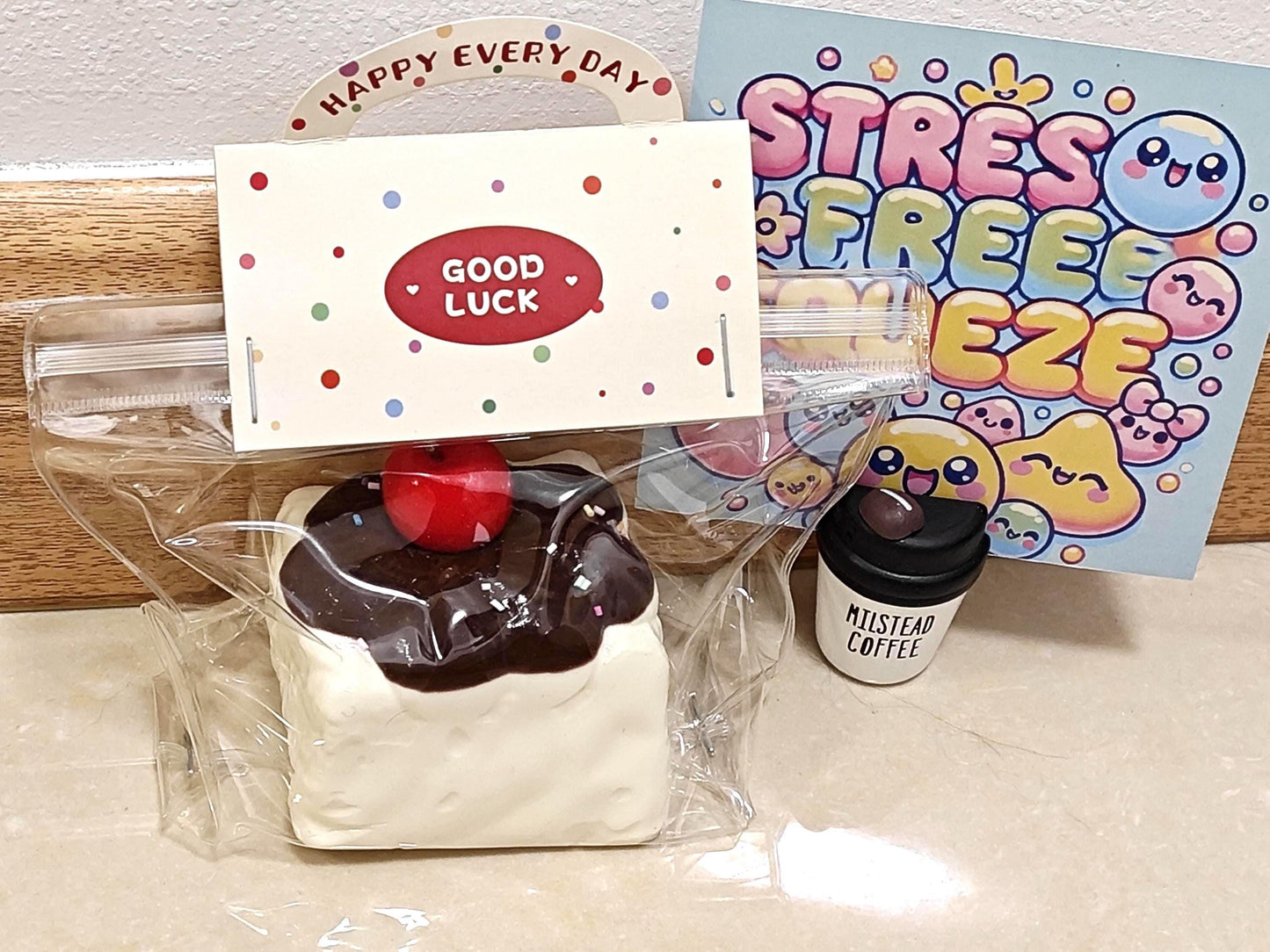 Cherry Chocolate Hot Fudge Cake Squishy