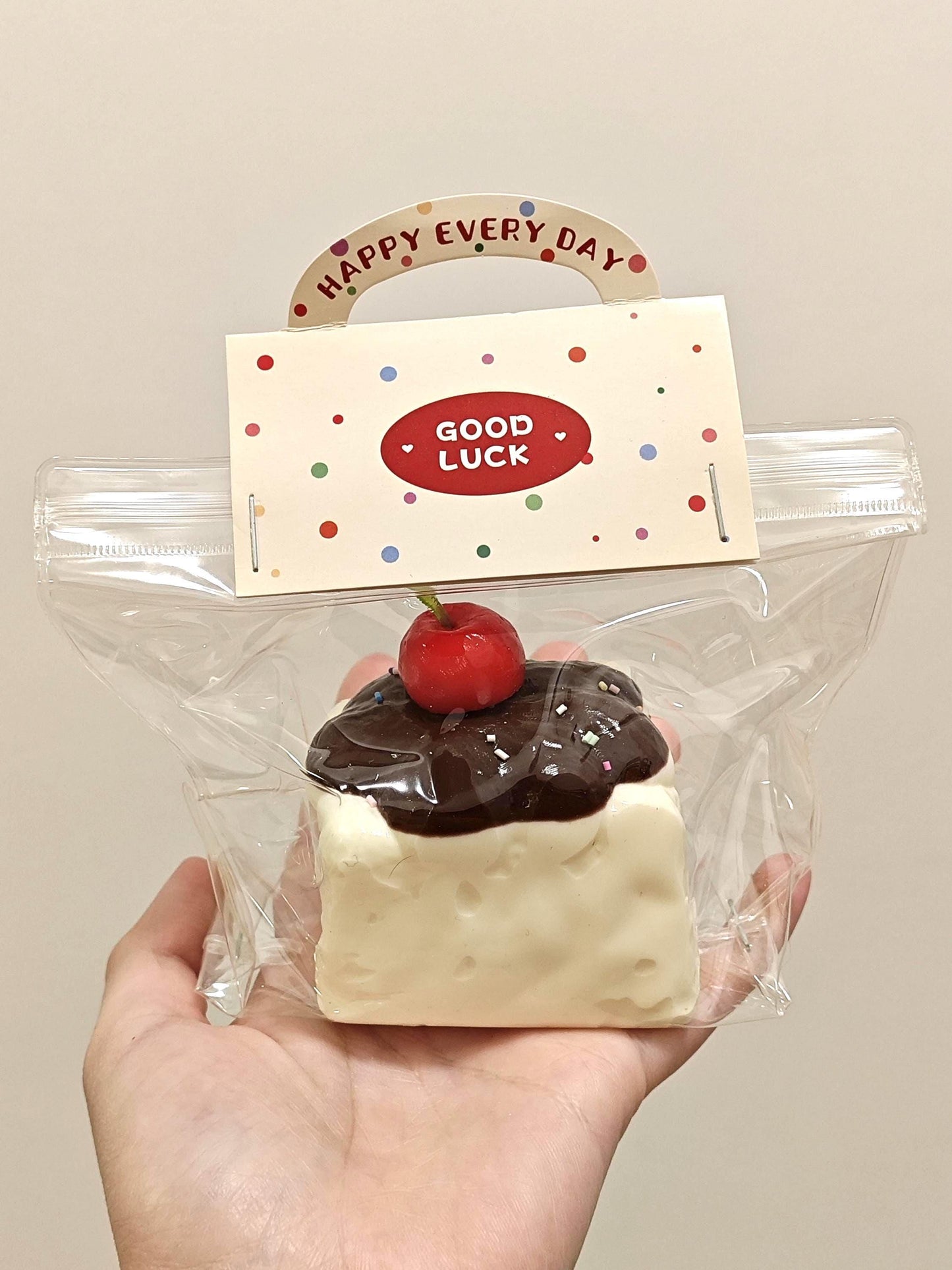 Cherry Chocolate Hot Fudge Cake Squishy