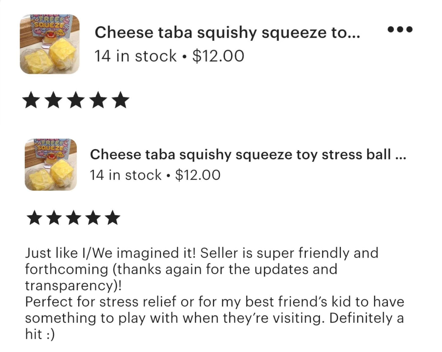 Cube & Wedge Cheese Squishy