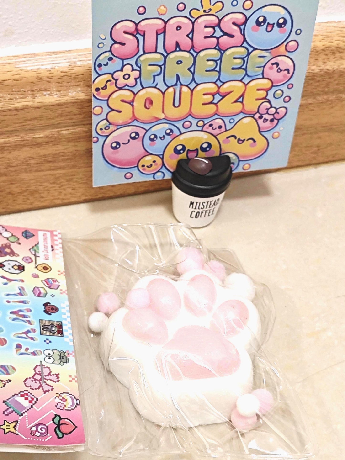 Colorful Cat Paw Squishy