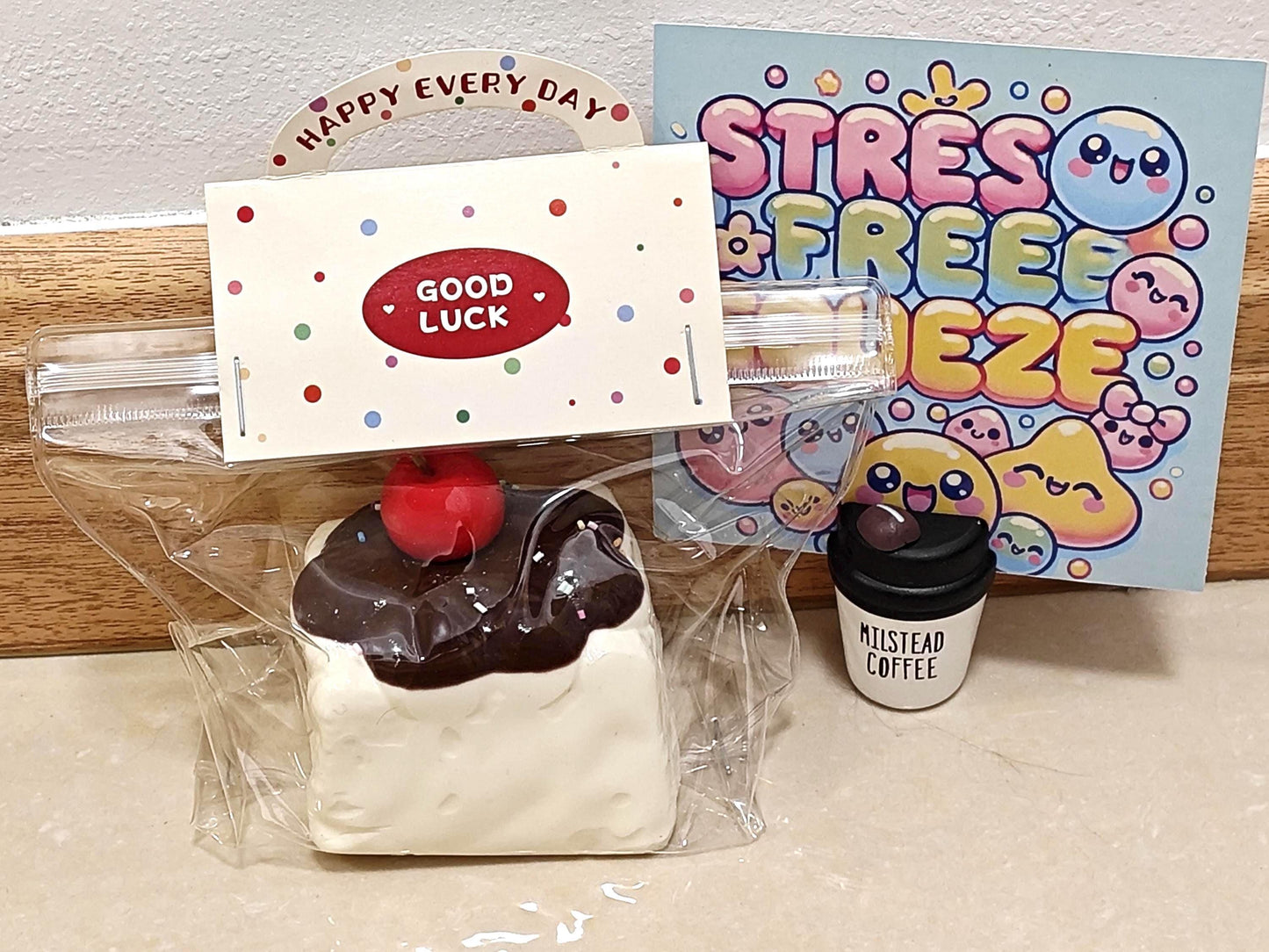 Cherry Chocolate Hot Fudge Cake Squishy