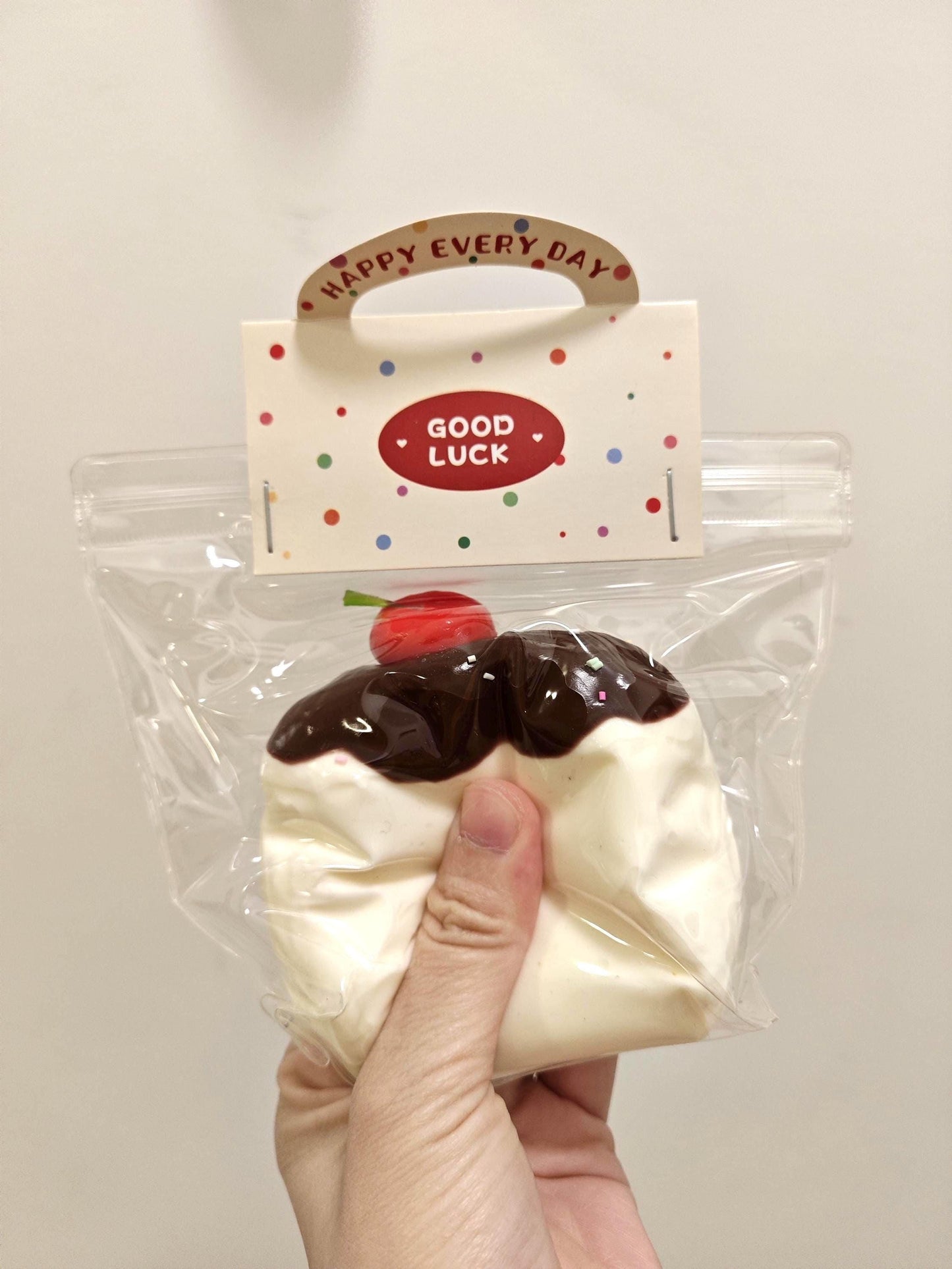 Cherry Chocolate Hot Fudge Cake Squishy