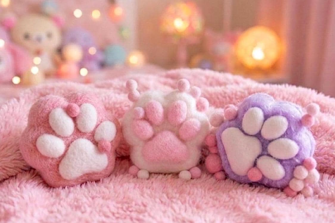 Colorful Cat Paw Squishy