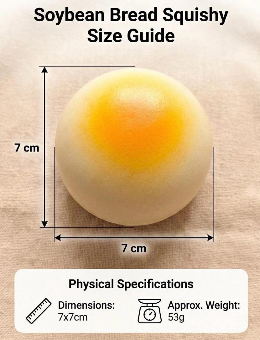 Japanese Soybean Bread Squishy