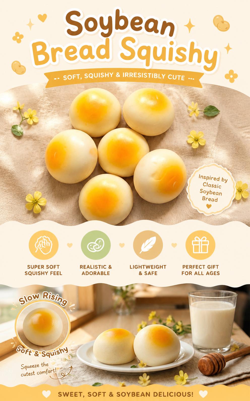 Japanese Soybean Bread Squishy