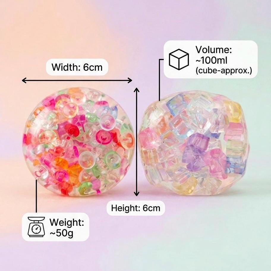 Colorful Bead Ball Squishy