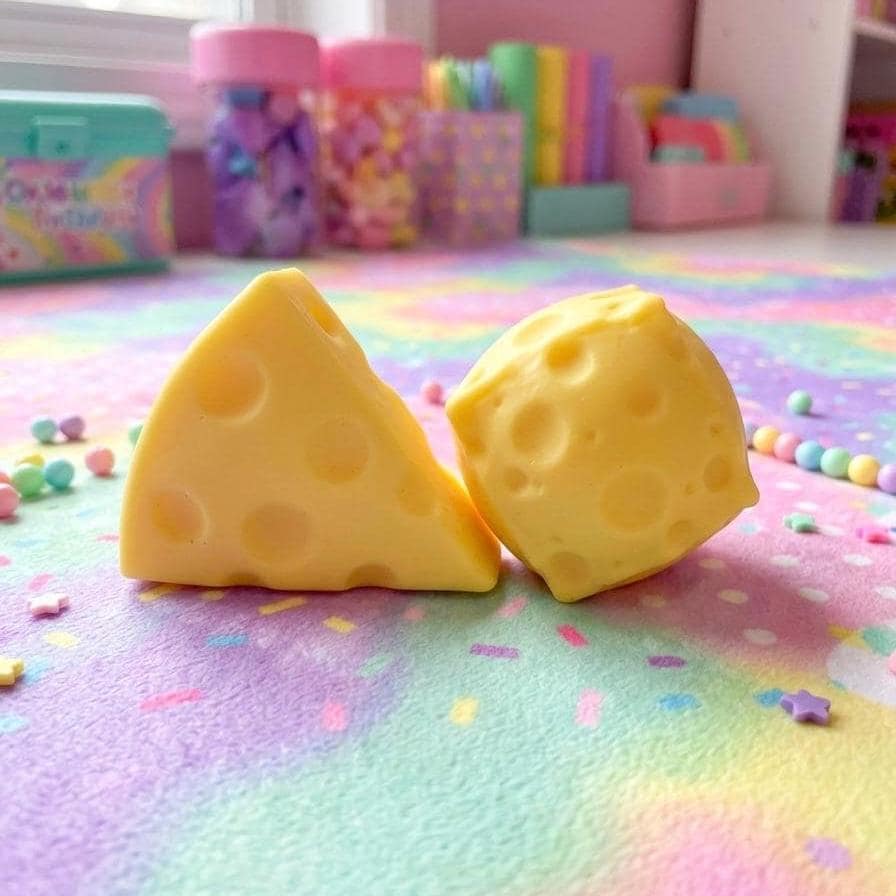 Cube & Wedge Cheese Squishy