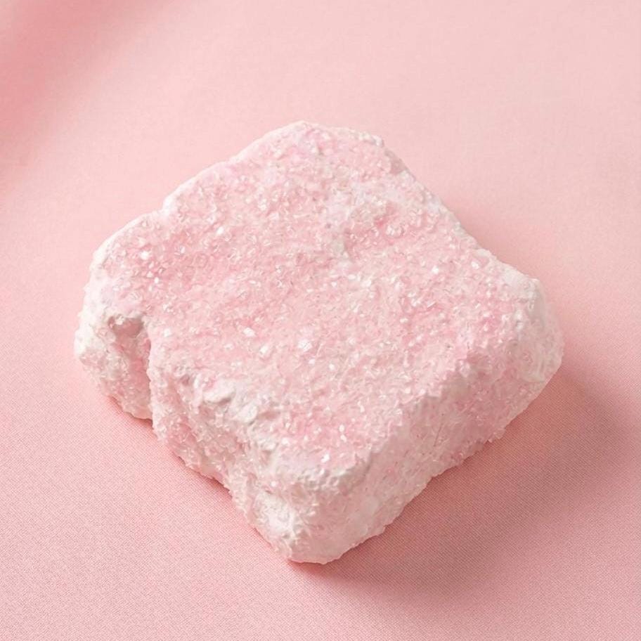 Crystal Sparkly Pink Square Cake Squishy