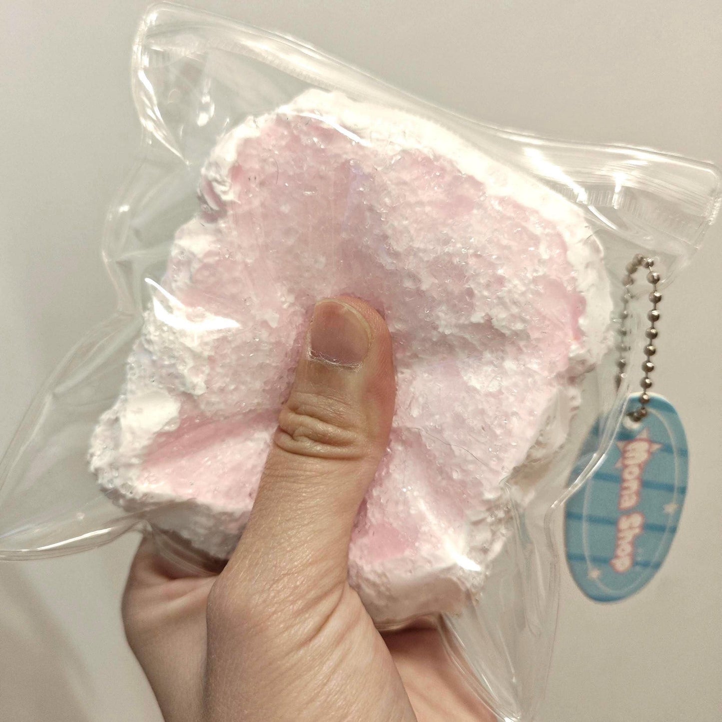 Crystal Sparkly Pink Square Cake Squishy