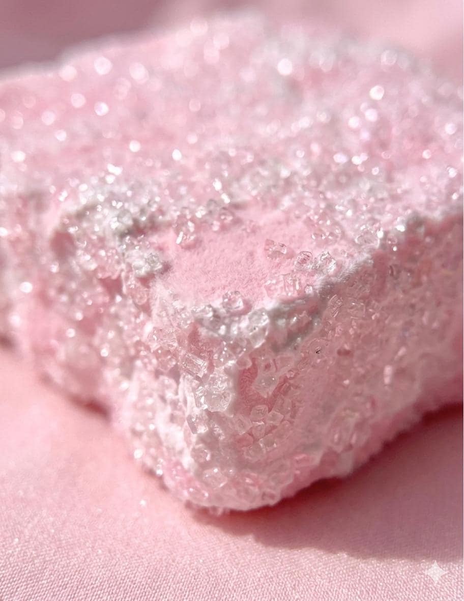 Crystal Sparkly Pink Square Cake Squishy