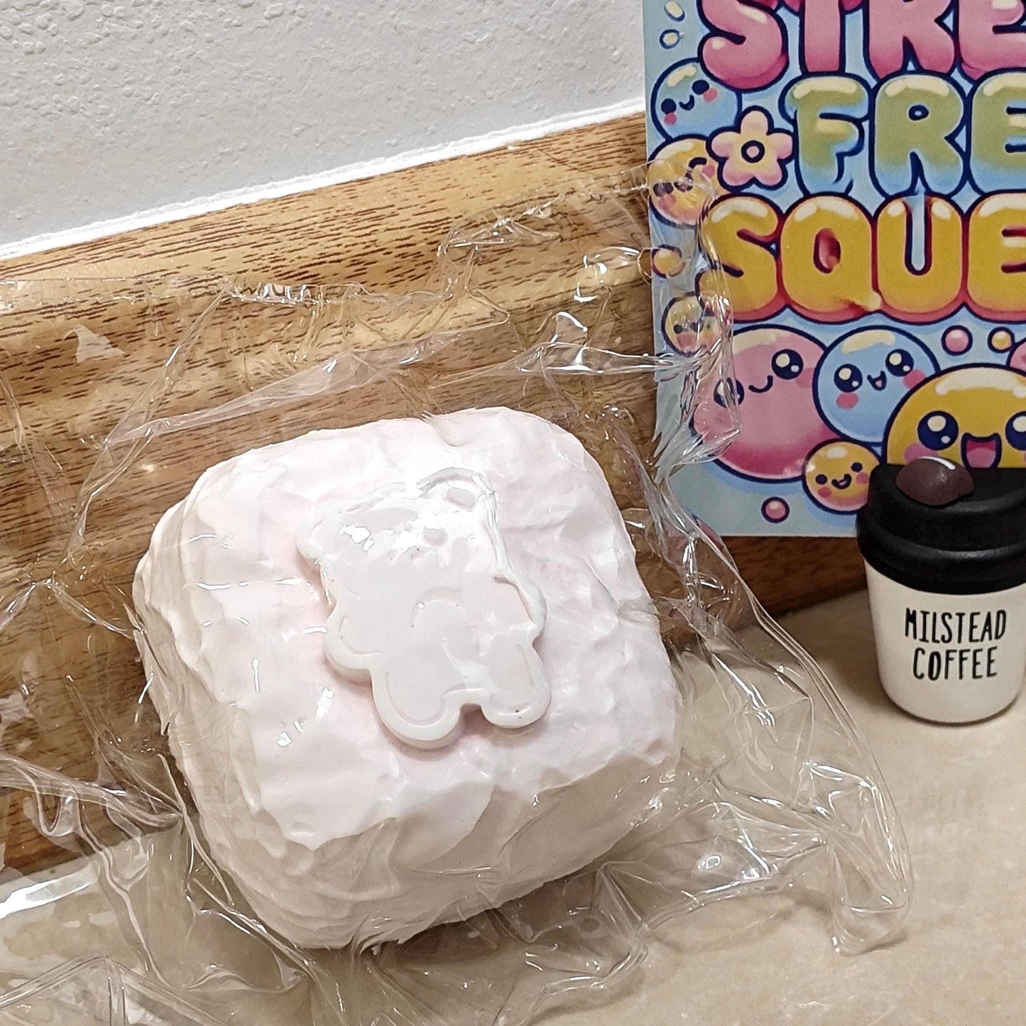 Pink Bear Marshmallow Squishy