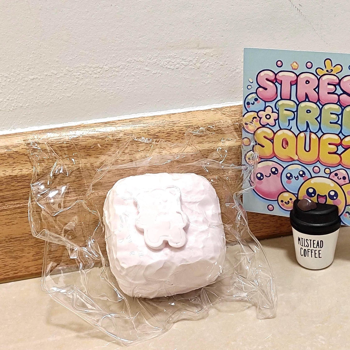 Pink Bear Marshmallow Squishy
