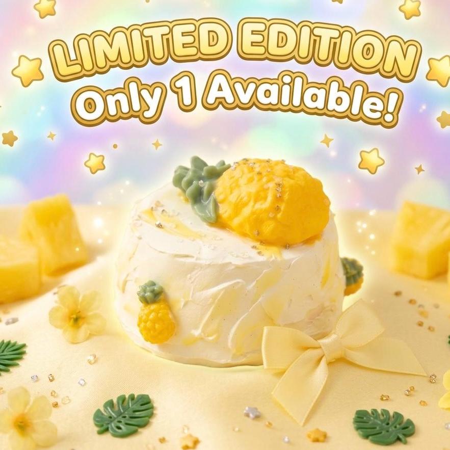 Quetschbarer Ananaskuchen Squishy Dessert Langsam aufsteigender Stressball Sensorisches Fidget Toy zur Angstlinderung Geschenkideen für Erwachsene Schreibtischdeko