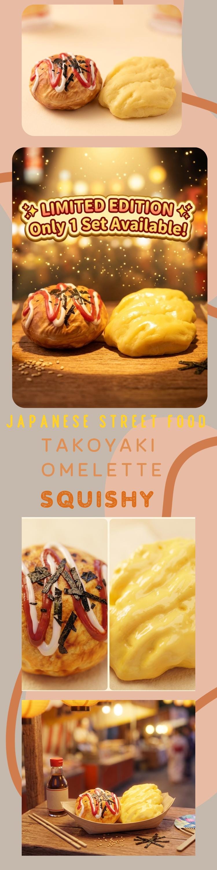 Takoyaki Japanese Street Food Squishy