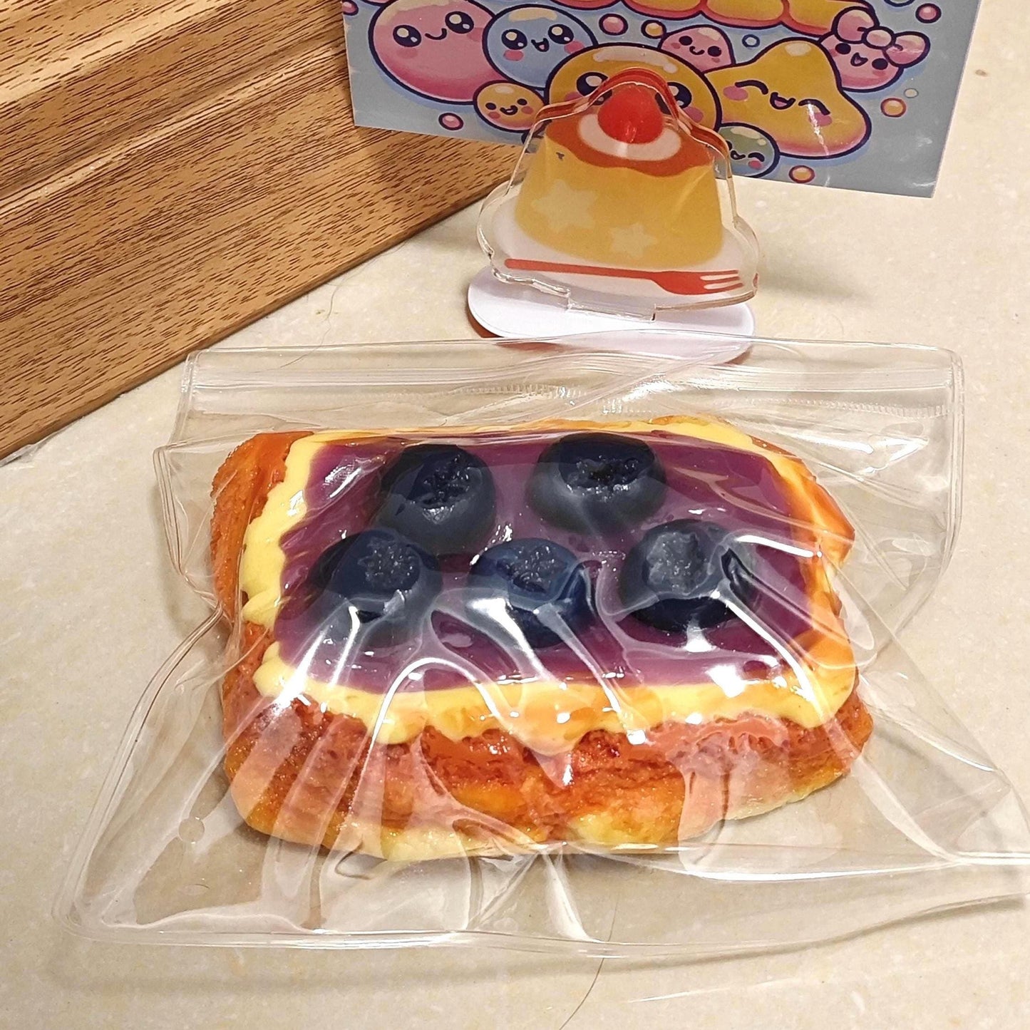 Blueberry Danish Pastry Squishy
