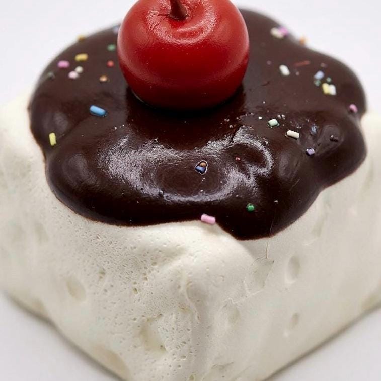 Cherry Chocolate Hot Fudge Cake Squishy
