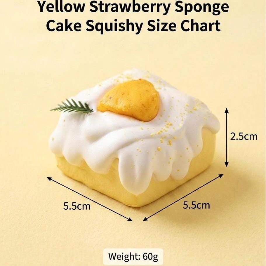 Mini Strawberry Summer Cake Squishy