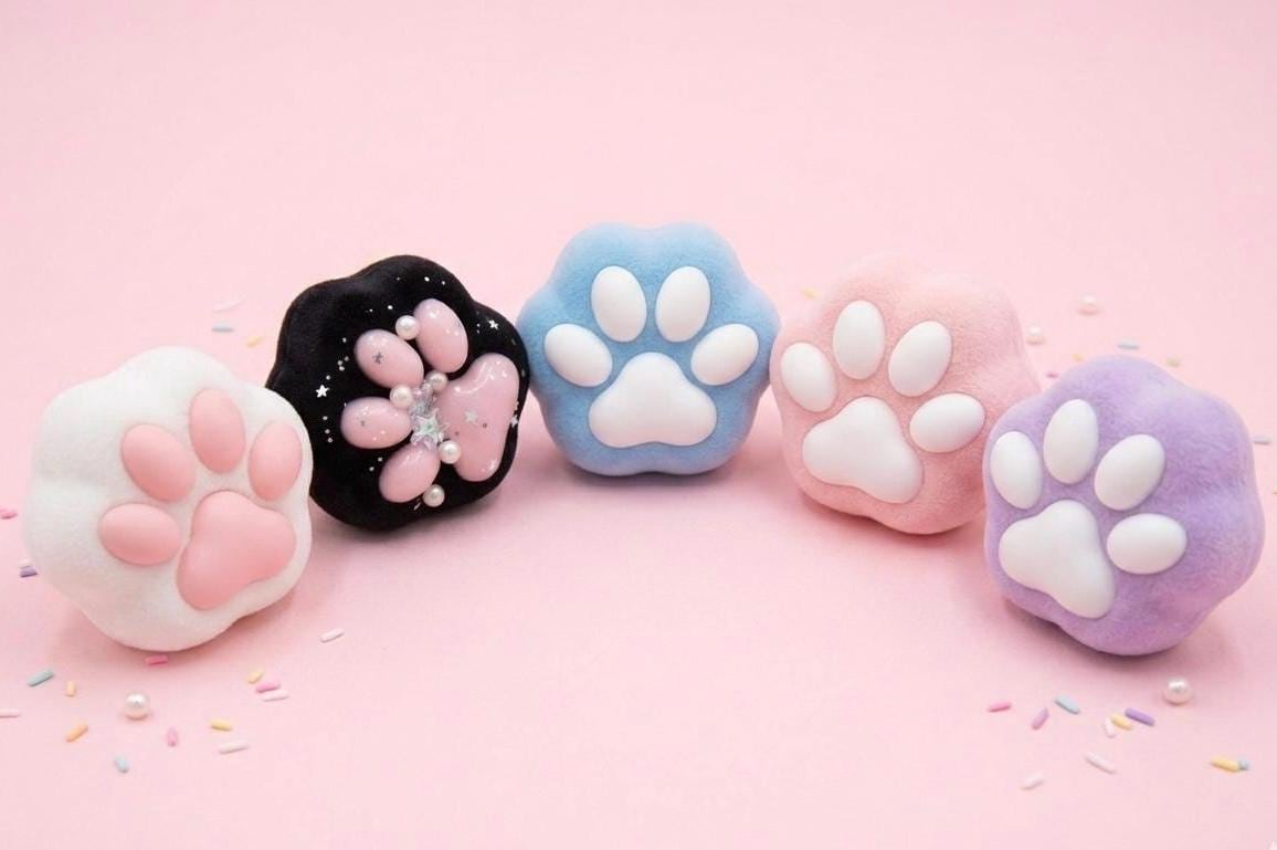 Colorful Cat Paw Squishy