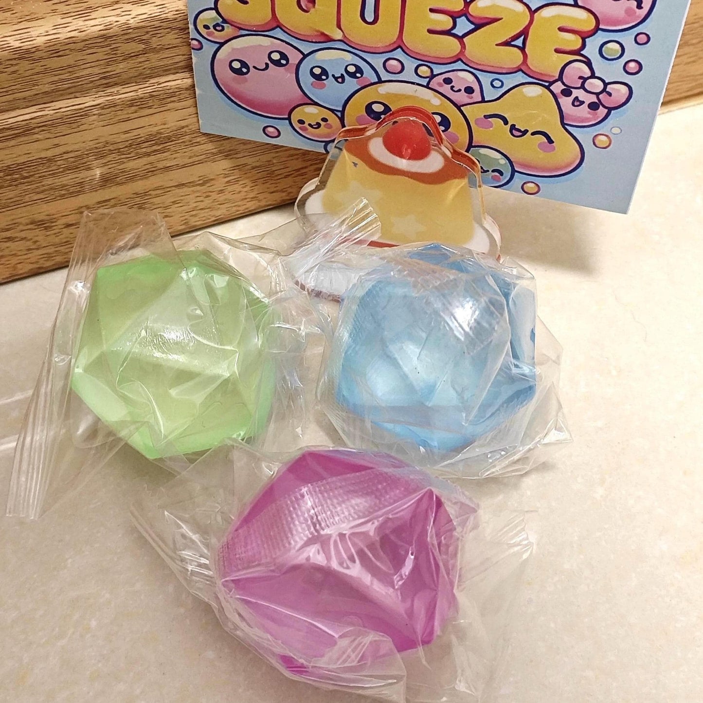 Bunter Taba Squishy Mini-Edelstein-Quetschball Kristall-Stressball Weicher Fidget Toy Langsam aufsteigender Stressabbau Schreibtischspielzeug Geschenkideen Diamant-Squishy