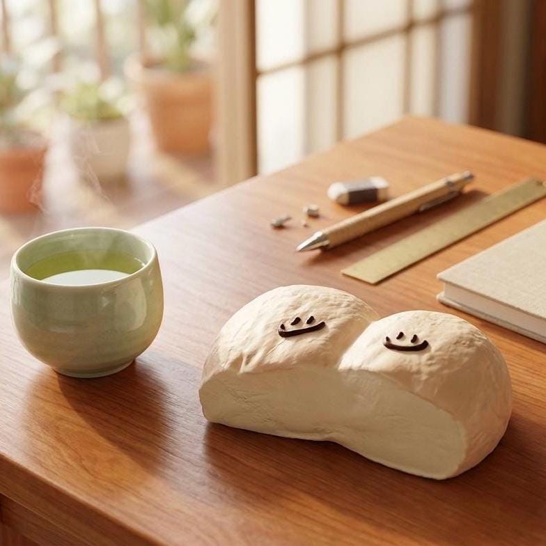 Squishy Brötchen Zwillings-Brötchen-Quetschspielzeug Gedämpftes Brötchen Kawaii Fidget Toy zur Angstlinderung Langsam aufsteigendes Sensorikspielzeug Minimalistisches Geschenk für Erwachsene