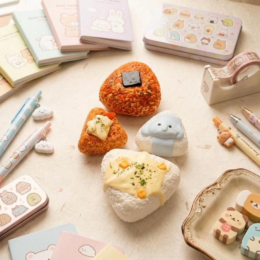 Onigiri Rice Ball Squishy Bundle