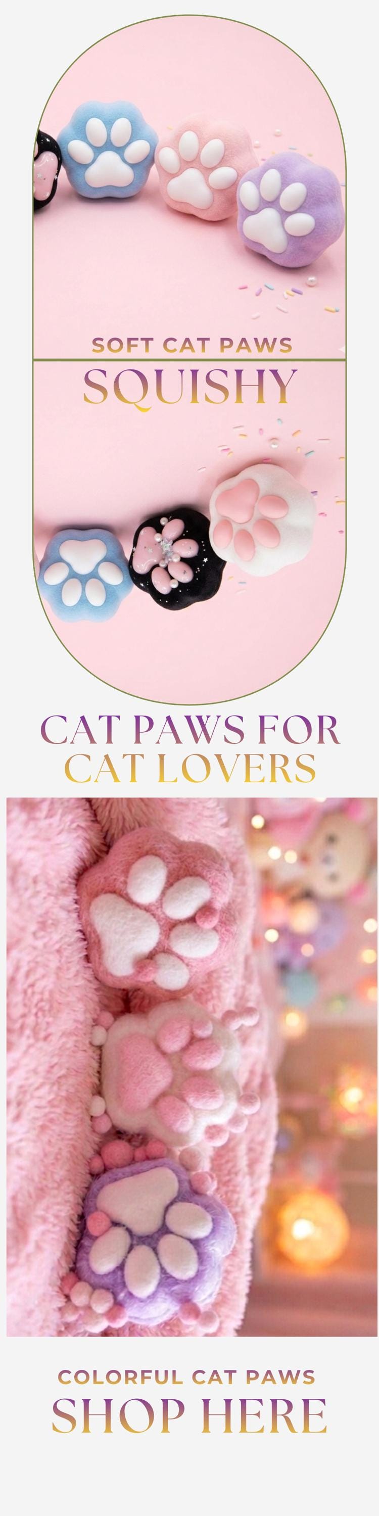 Colorful Cat Paw Squishy