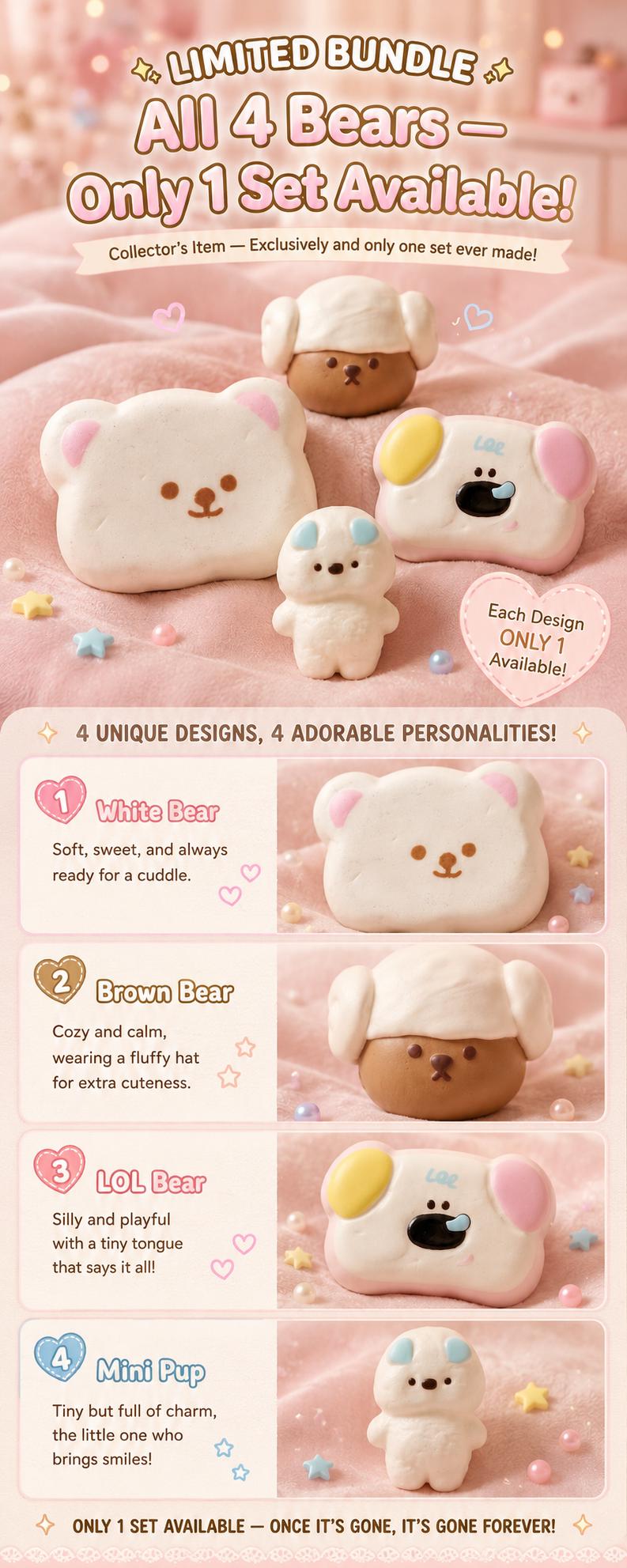 Bear Squishy Bundle