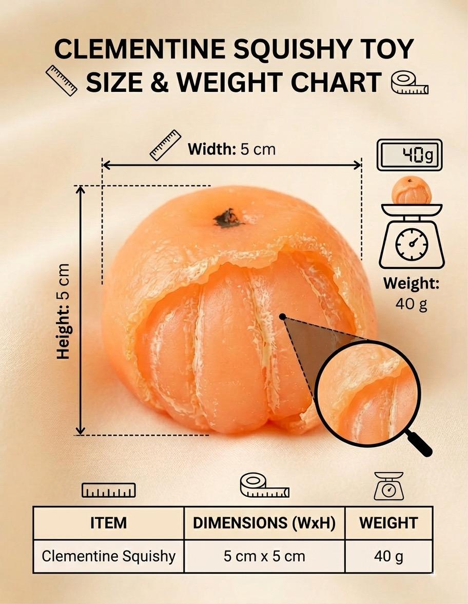 Peeled Clementine Squishy