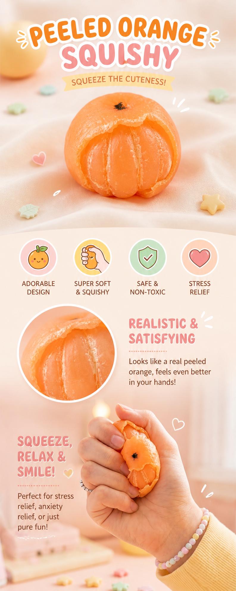 Peeled Clementine Squishy