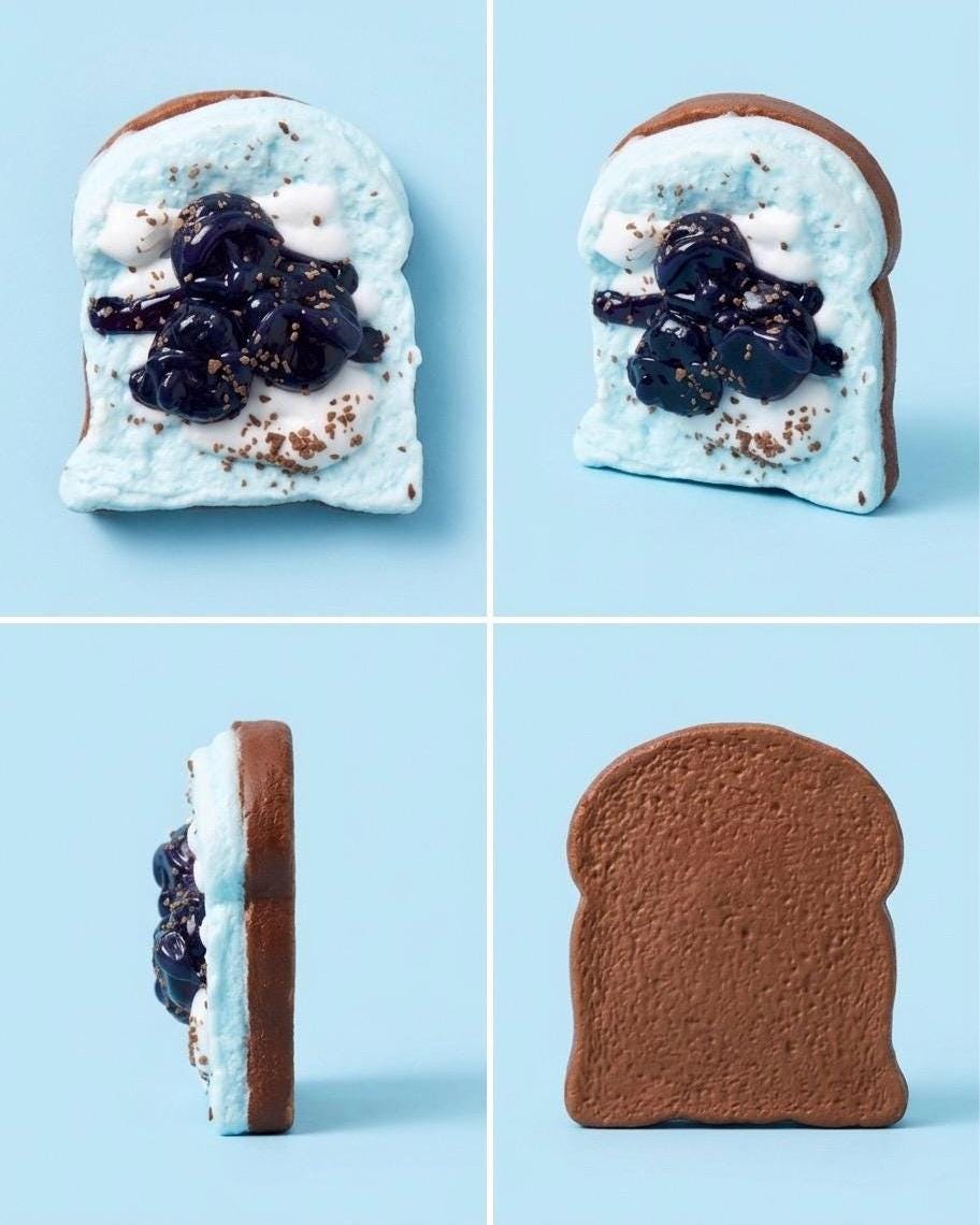 Blueberry Toast Squishy