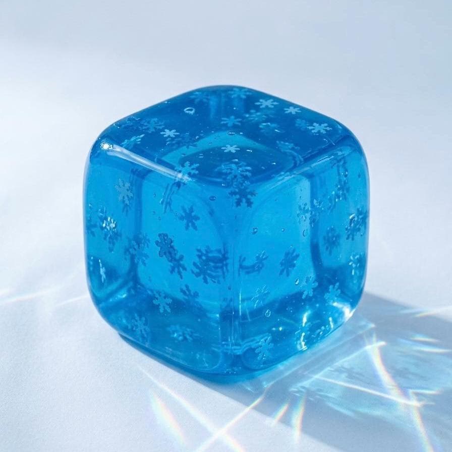 Ice Cube Squishy Transparent Stressabbau Spielzeug TikTok Viral Quetsch Fidget Toy Tägliches Anti-Stress Sensorisches Geschenk für Teenager Beruhigungsspielzeug bei Anxiet