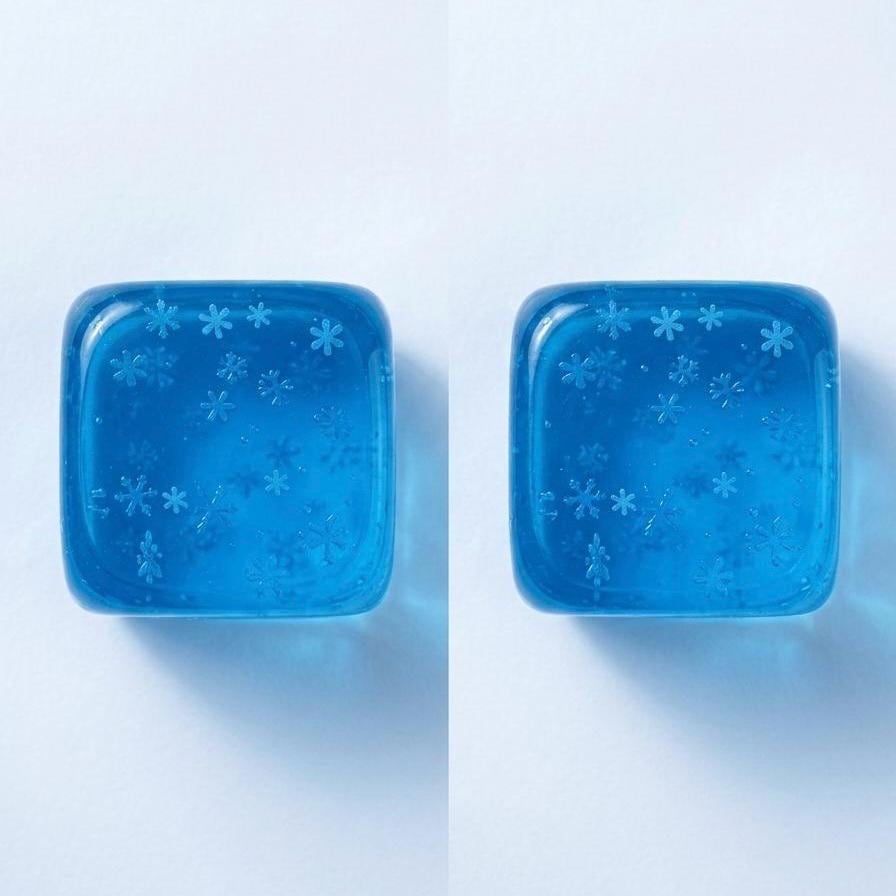 Ice Cube Squishy Transparent Stressabbau Spielzeug TikTok Viral Quetsch Fidget Toy Tägliches Anti-Stress Sensorisches Geschenk für Teenager Beruhigungsspielzeug bei Anxiet