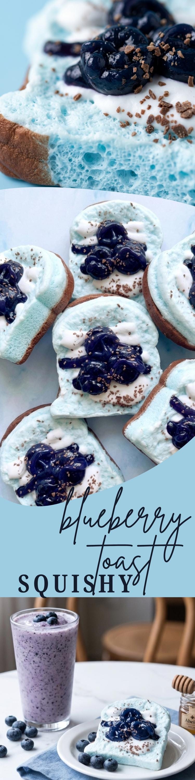 Blueberry Toast Squishy