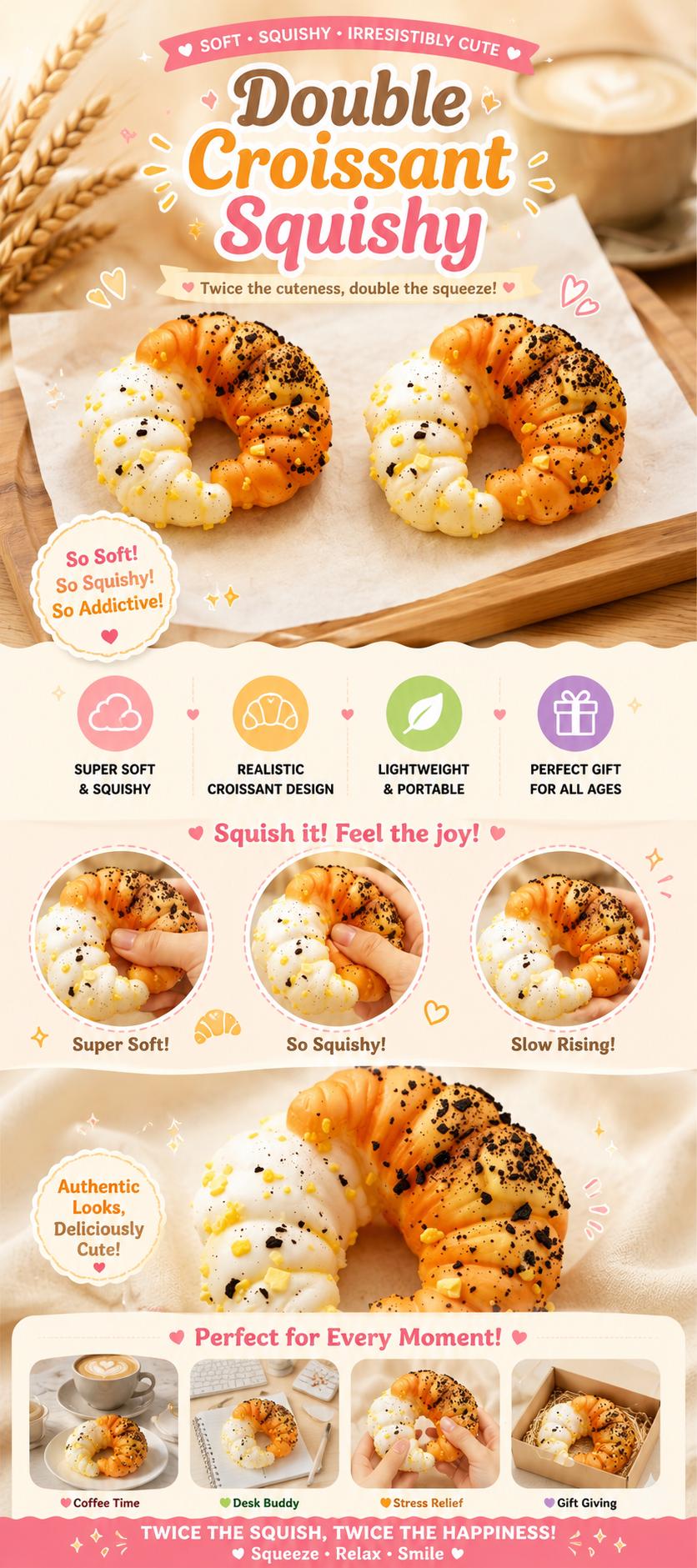 Duo Croissant Squishy