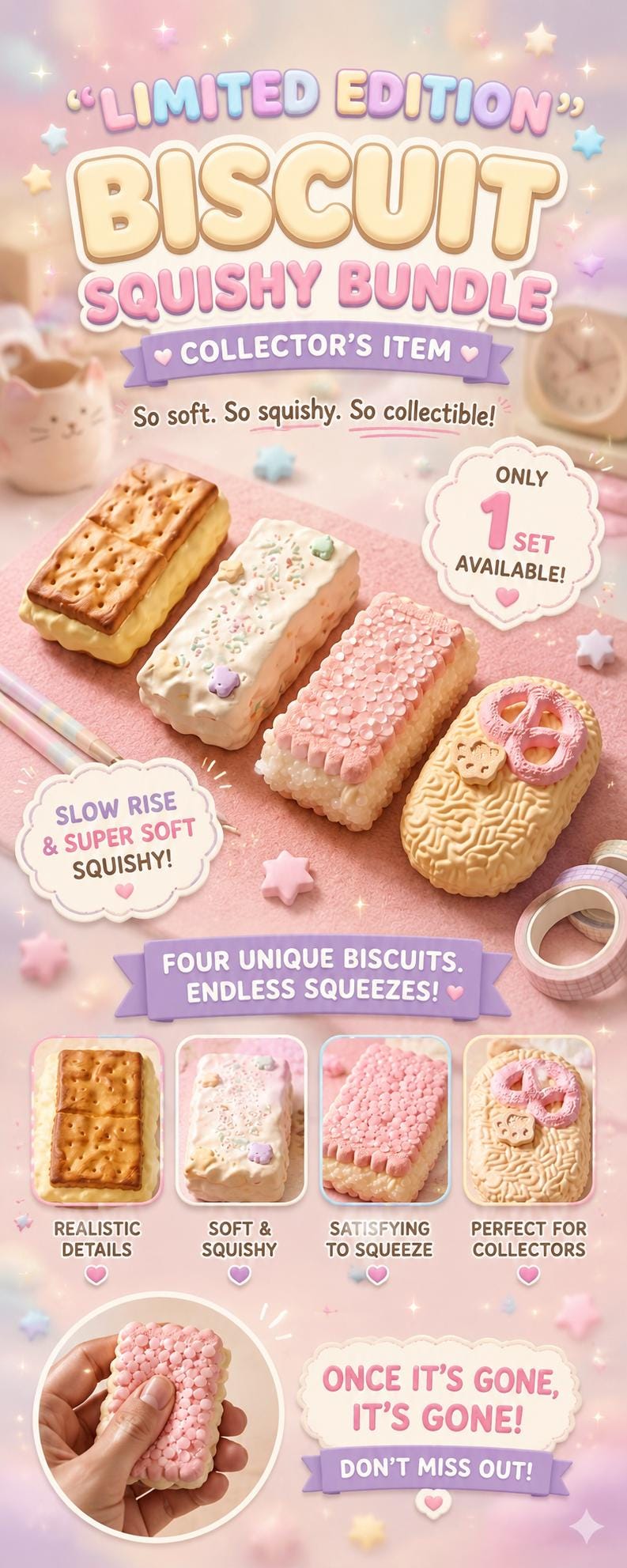Biscuit Squishy Bundle