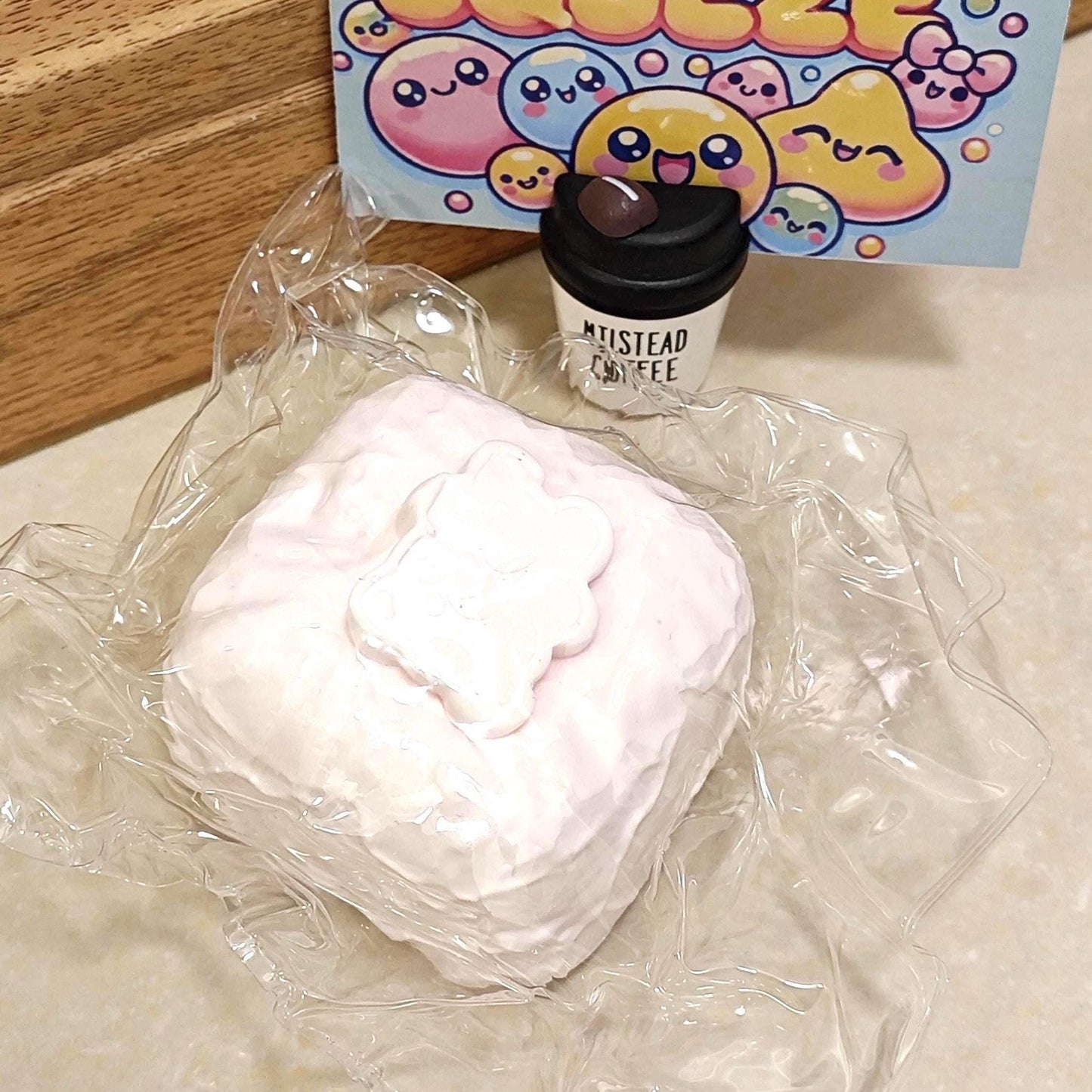 Pink Bear Marshmallow Squishy