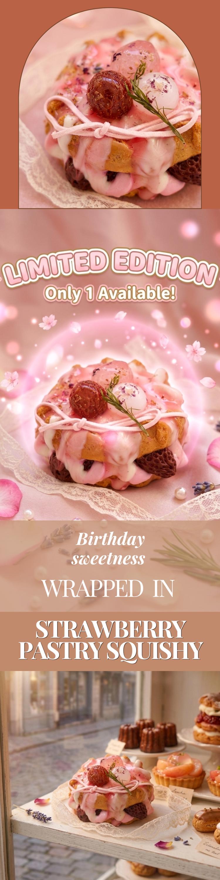 Strawberry Pastry Squishy