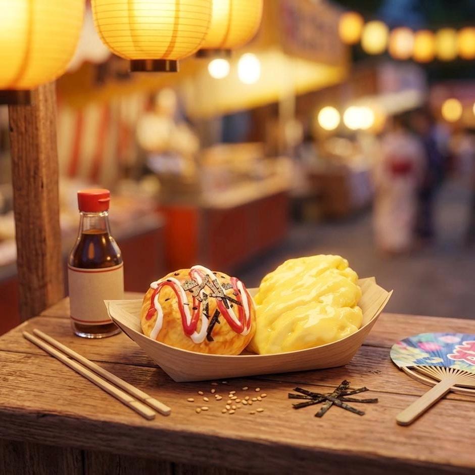 Takoyaki Japanese Street Food Squishy