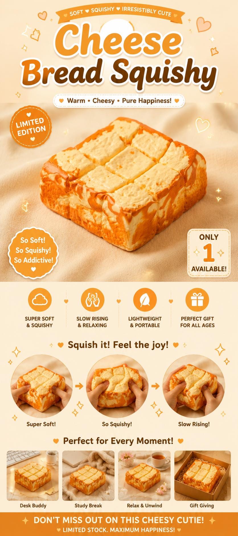Cheese Bread Squishy