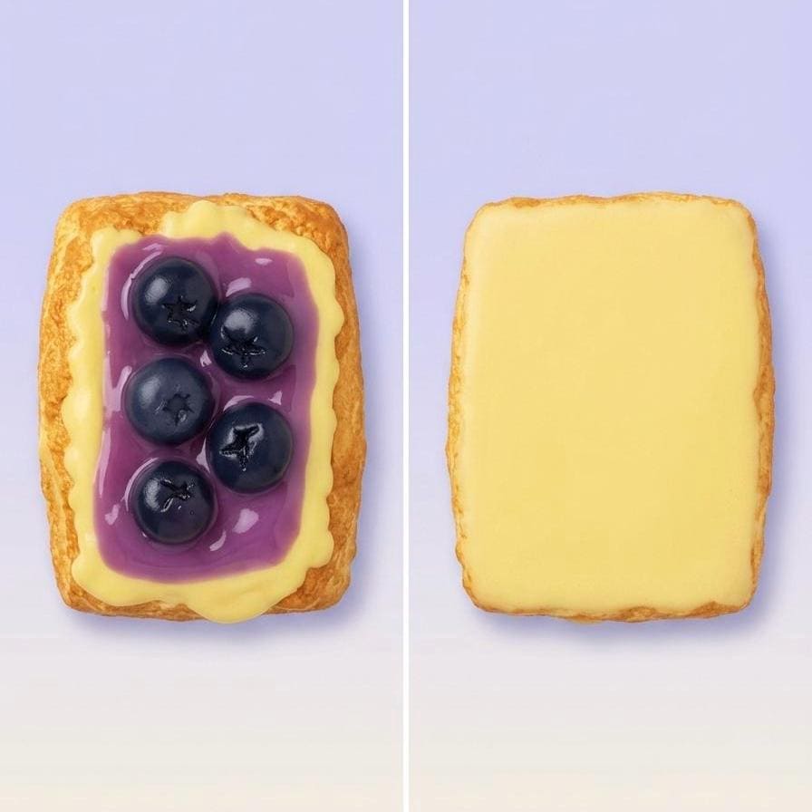 Blueberry Danish Pastry Squishy