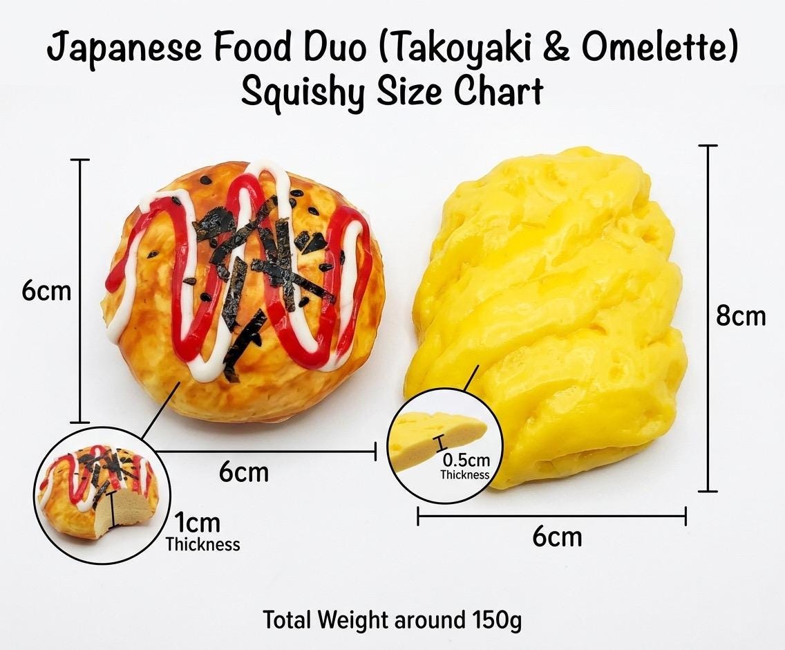 Takoyaki Japanese Street Food Squishy