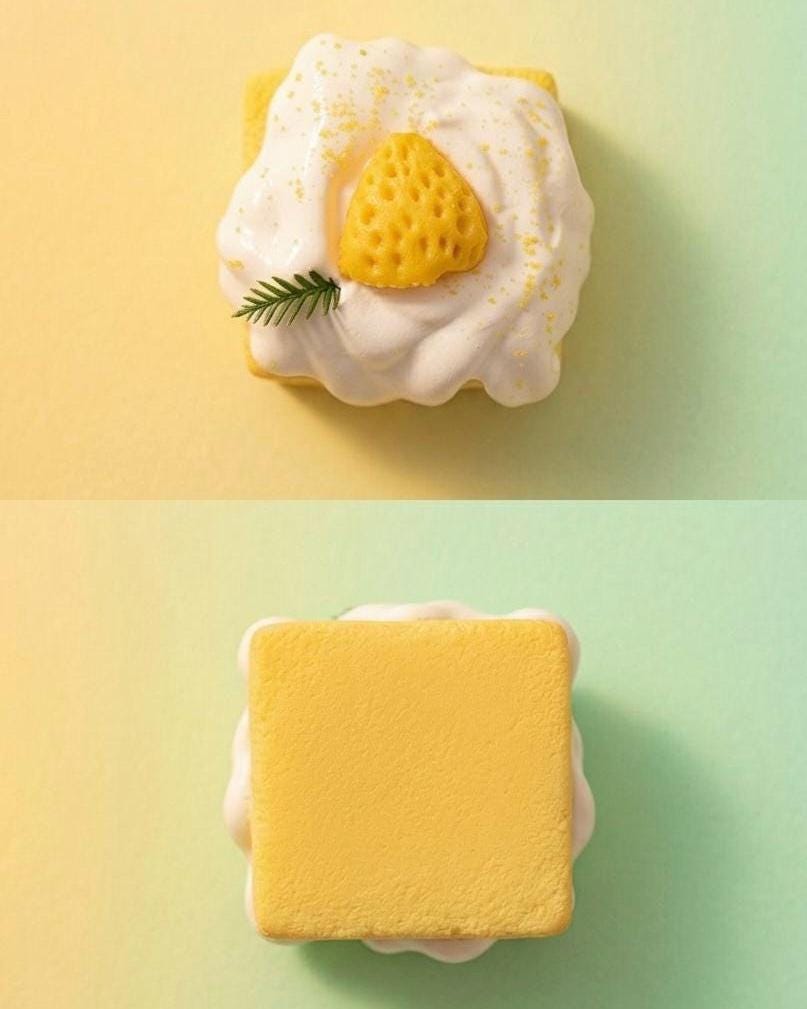 Mini Strawberry Summer Cake Squishy