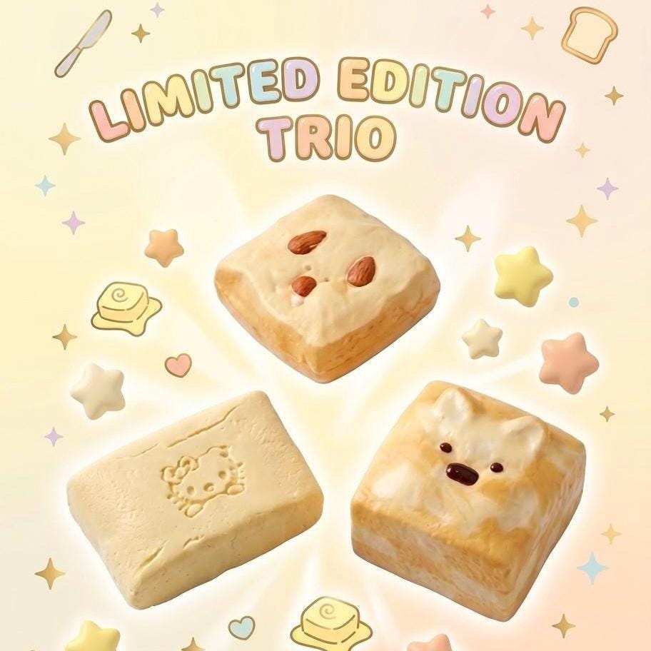 Toast Squishy Bundle Trio