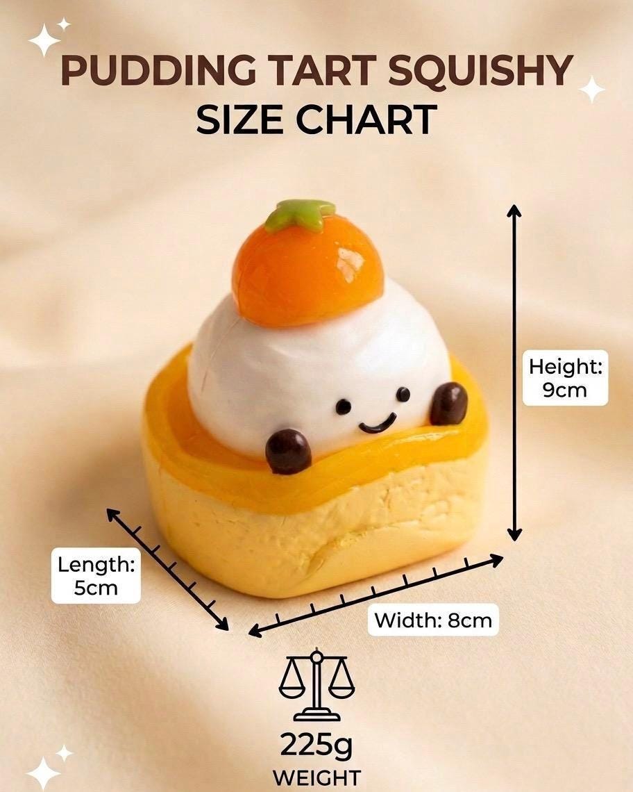 Custard Pudding Tart Squishy