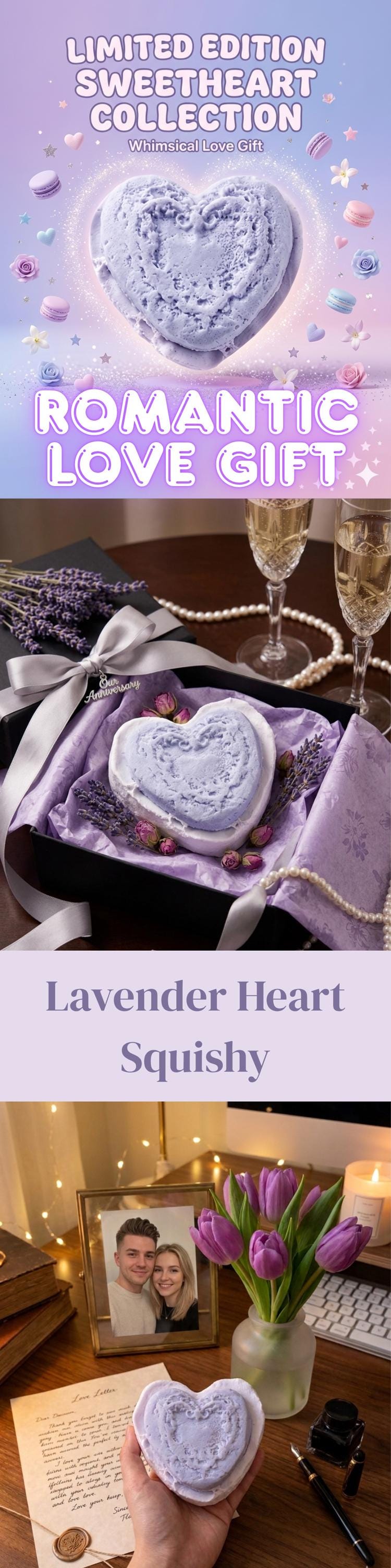 Lavender Heart Squishy